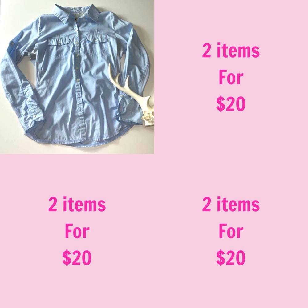 CONVERSE Womens Baby Blue Classic Button Up Long Sleeve Stretch Shirt Size Large